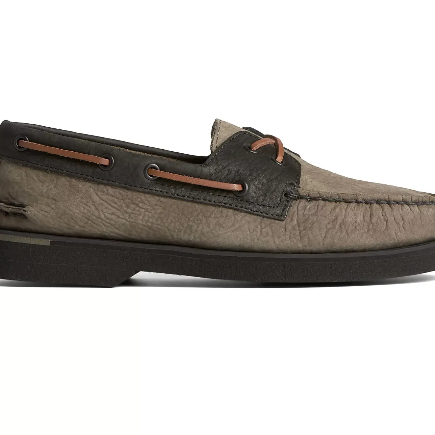 Men Sperry Men's Authentic Original™ PLUSHWAVE™ Double Sole Tumbled Boat Shoe