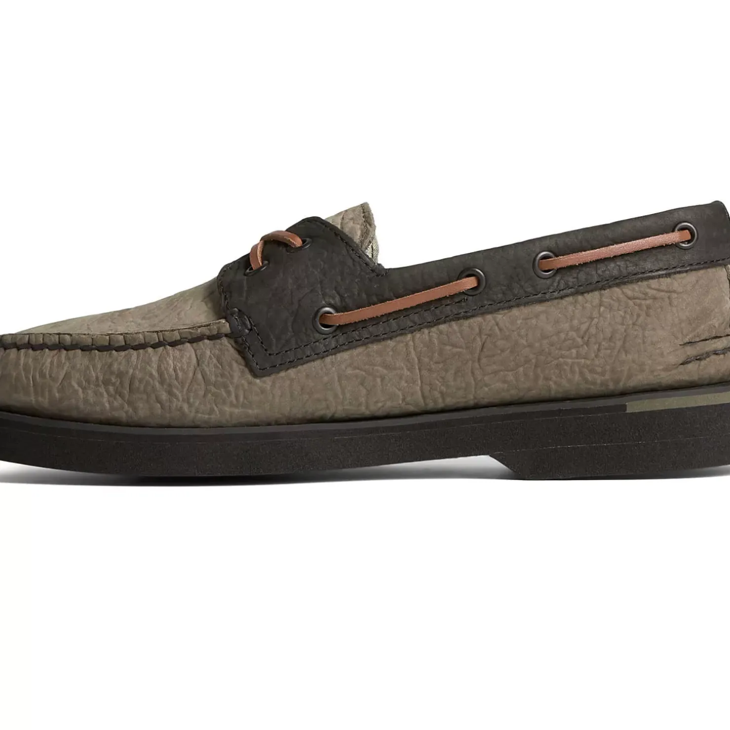 Men Sperry Men's Authentic Original™ PLUSHWAVE™ Double Sole Tumbled Boat Shoe