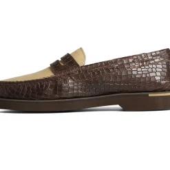 Men Sperry Men's Authentic Original&trade; Penny Double Sole Croc Embossed Loafer