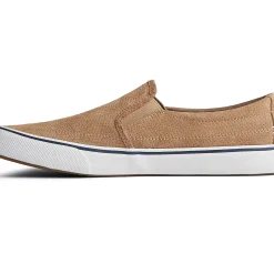 Men Sperry Men's Striper II Twin Gore Perforated Slip On Sneaker