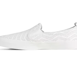 Men/Women Sperry Women's Crest Twin Gore Perforated Leather Slip On Sneaker