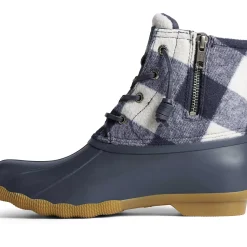 Men/Women Sperry Women's Saltwater Buffalo Check Duck Boot