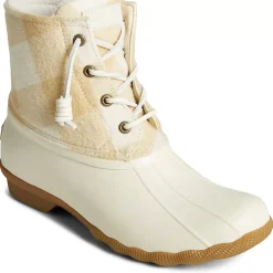 Men/Women Sperry Women's Saltwater Buffalo Check Duck Boot