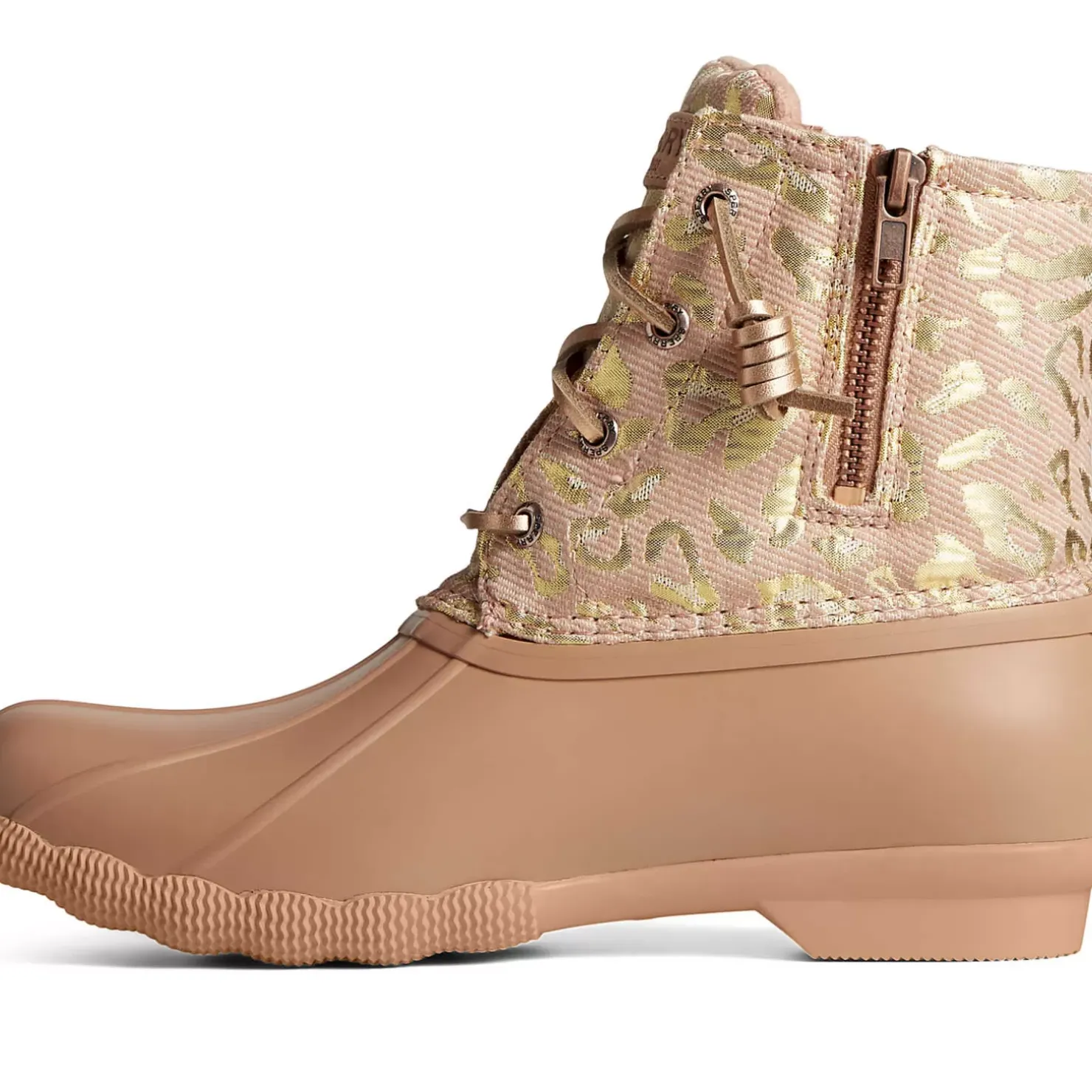 Men/Women Sperry Women's Saltwater Metallic Jacquard Duck Boot