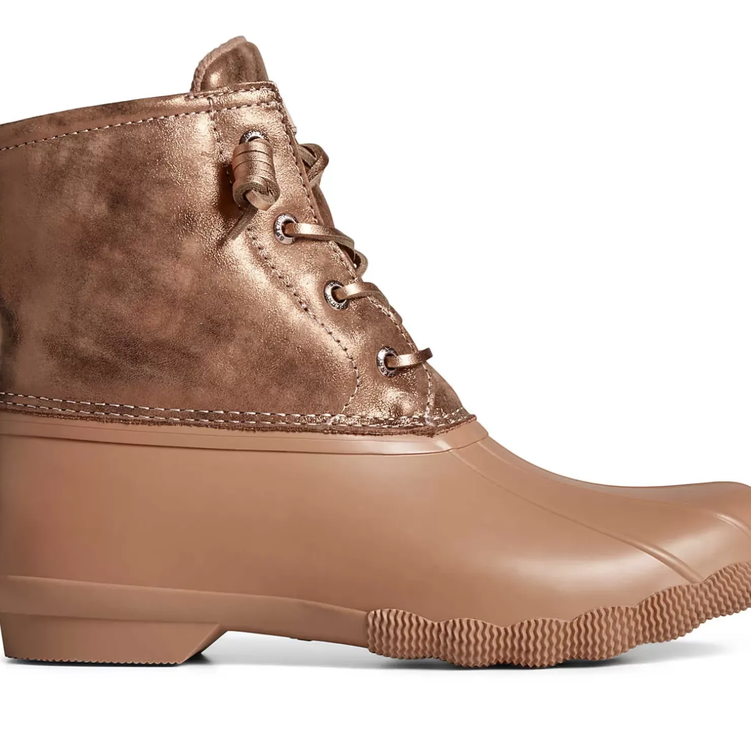 Men/Women Sperry Women's Saltwater Metallic Leather Duck Boot