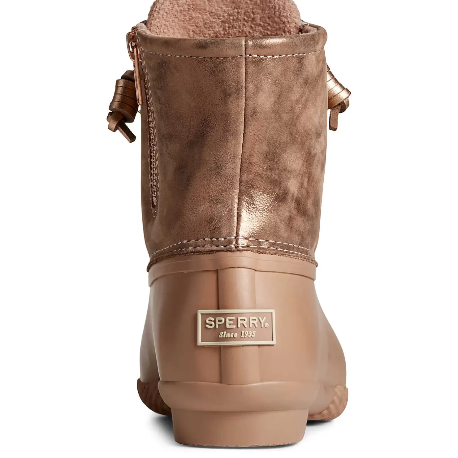 Men/Women Sperry Women's Saltwater Metallic Leather Duck Boot