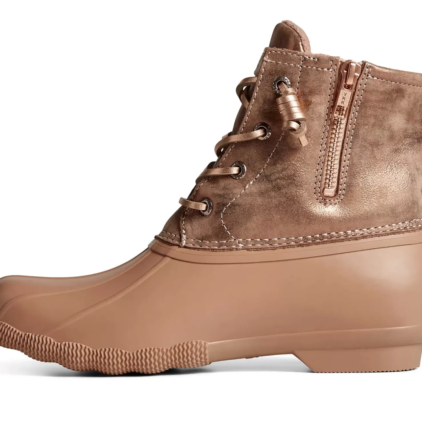 Men/Women Sperry Women's Saltwater Metallic Leather Duck Boot
