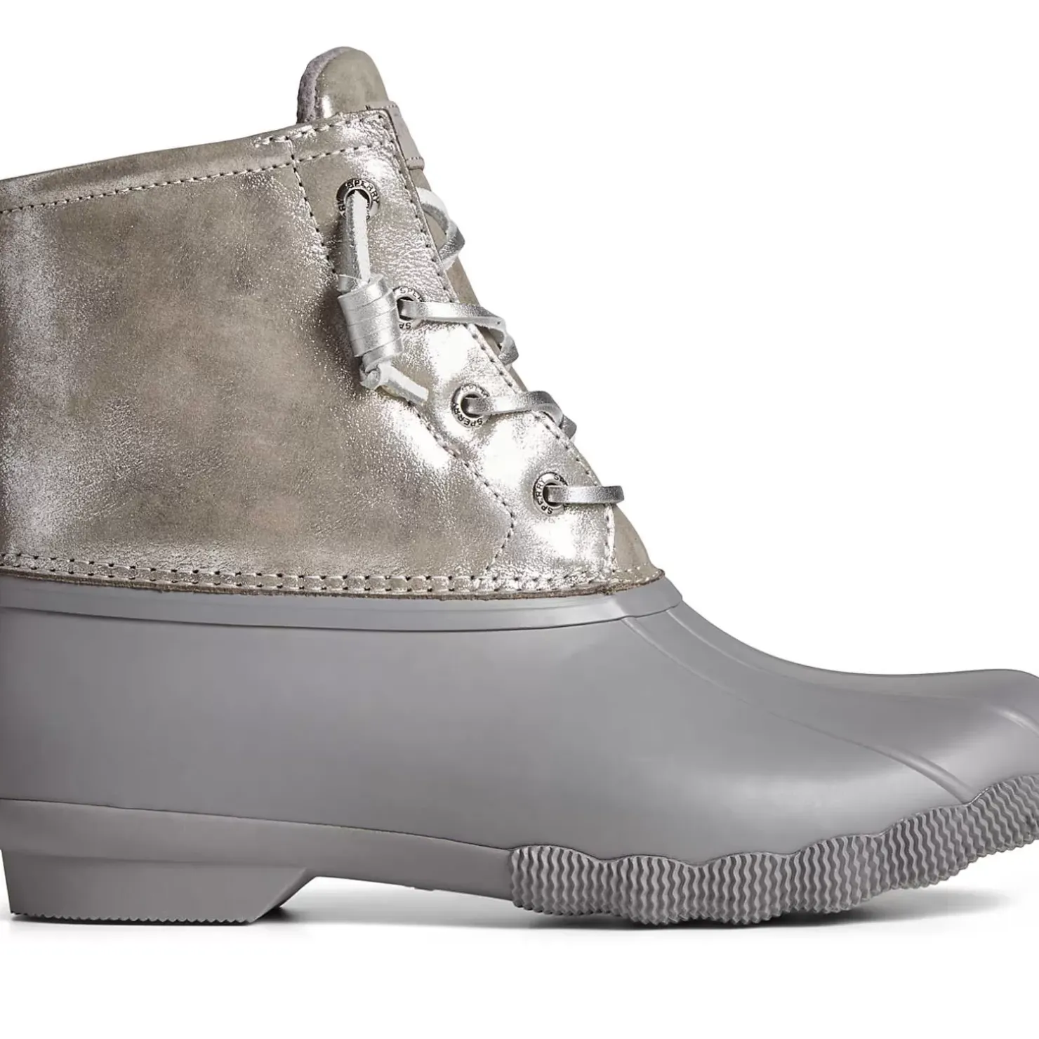 Men/Women Sperry Women's Saltwater Metallic Leather Duck Boot