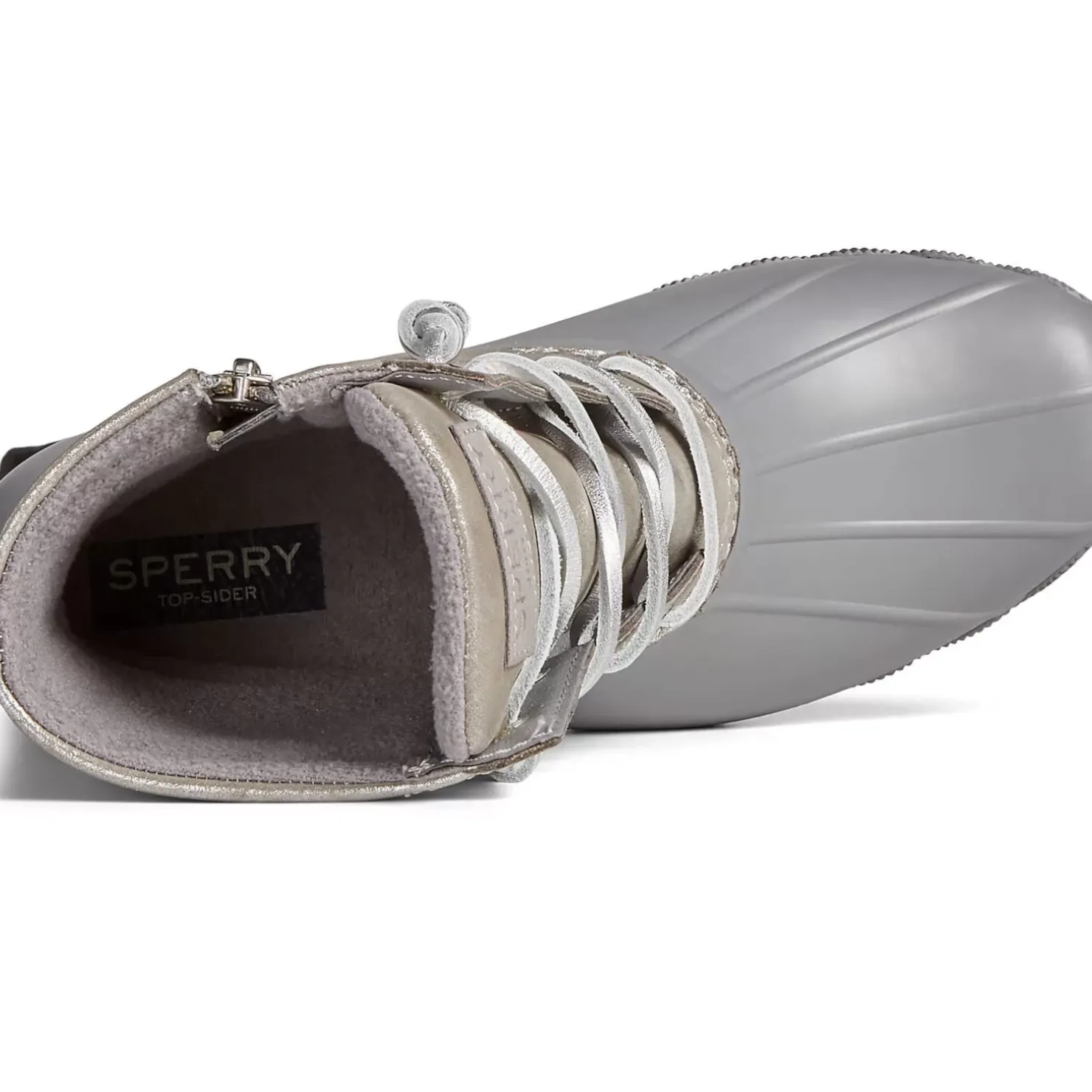 Men/Women Sperry Women's Saltwater Metallic Leather Duck Boot