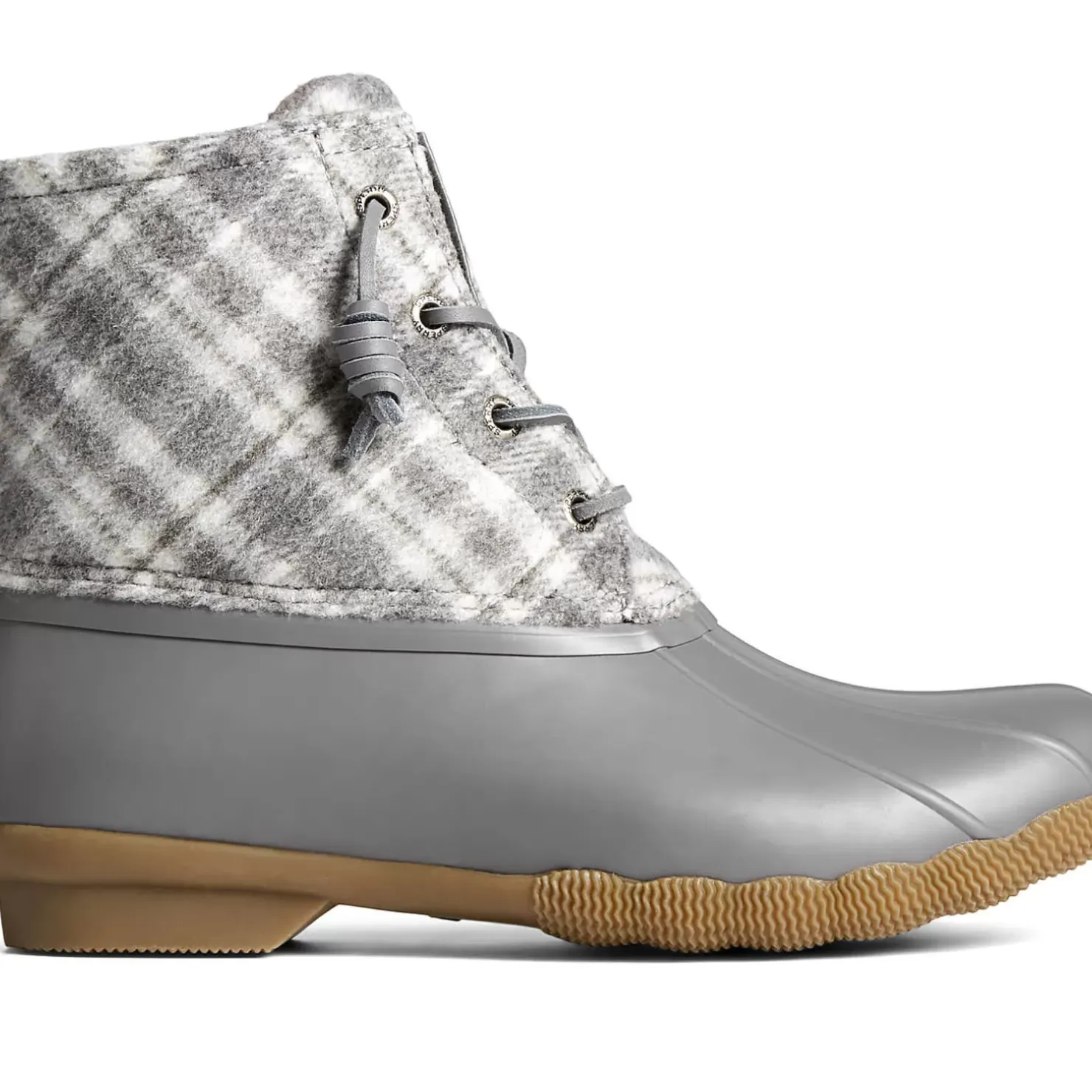 Men/Women Sperry Women's Saltwater Plaid Wool Duck Boot