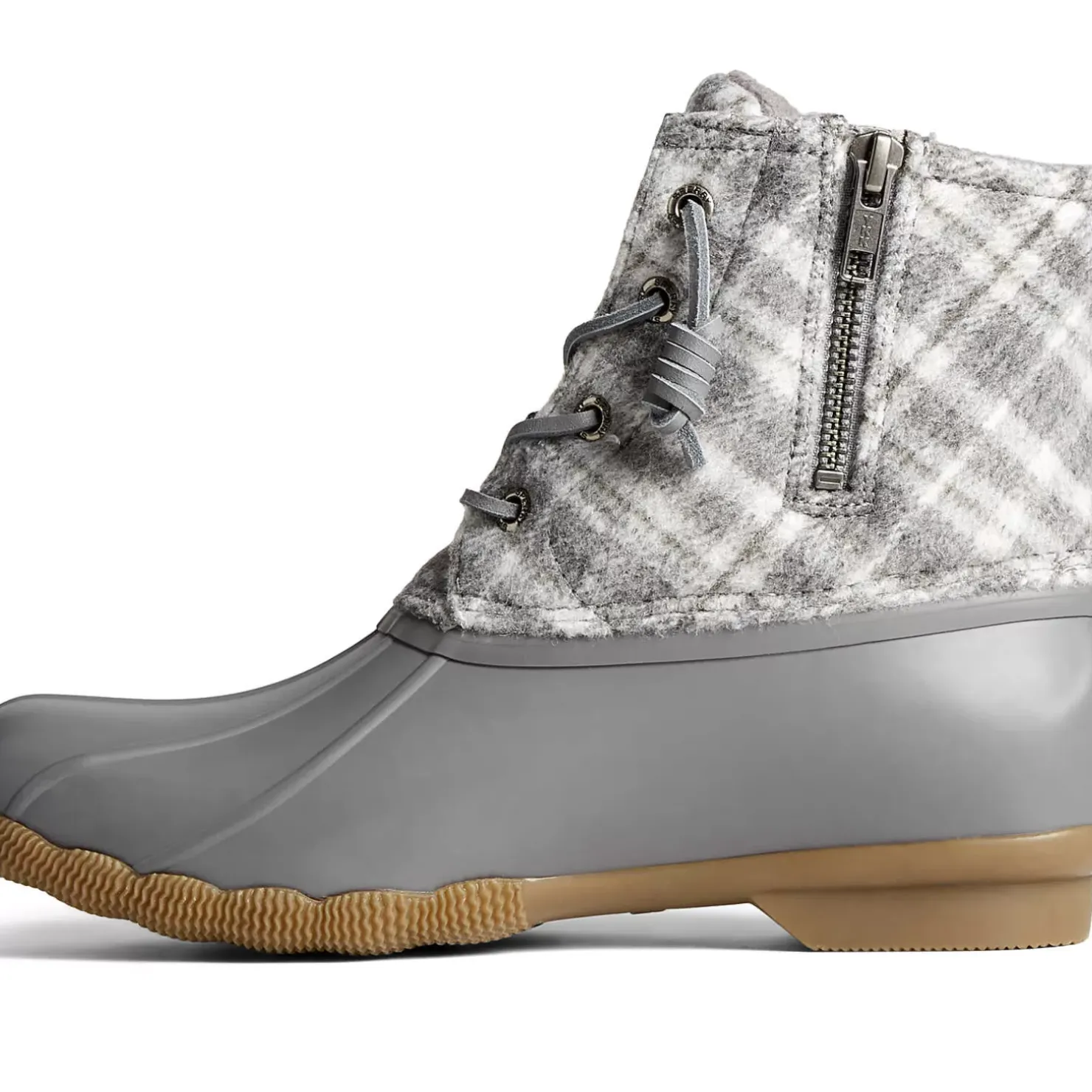 Men/Women Sperry Women's Saltwater Plaid Wool Duck Boot