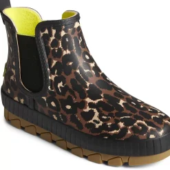 Men/Women Sperry Women's Torrent Leopard Chelsea Waterproof Rain Boot